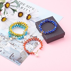 Braccialetti di fascino di perle naturali&nbsp;BJEW-JB05963