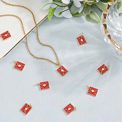 Подвески из латуни с эмалью&nbsp;KK-BBC0020-60G-02