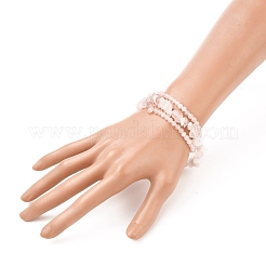 Три петли браслеты стретч BJEW-JB05530-03