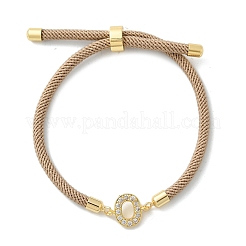 Bracciali in nylon con bretelle regolabili&nbsp;BJEW-C096-01G-15