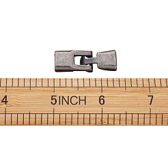 合金製スナップロッククラスプ留め金具  ガンメタ色  34mm&nbsp;LS-PALLOY-TAC0009-24AS