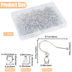 300 шт. французские крючки для сережек из нержавеющей стали 304 STAS-SP0001-36