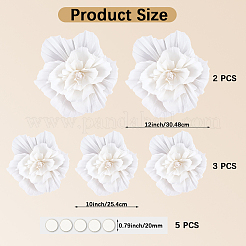 5 шт. искусственные цветы из гофрированной бумаги&nbsp;DIY-WH20007-272A