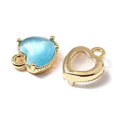 Сердце латунные амулеты KK-D024-02G