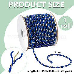 Cordon torsadé en polyester 33~35 brins de 3 m&nbsp;OCOR-PH0036-20C