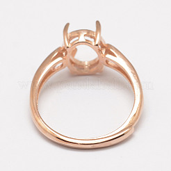 Регулируемые настройки для кольца-солитера из стерлингового серебра 925 шт. STER-P033-17RG