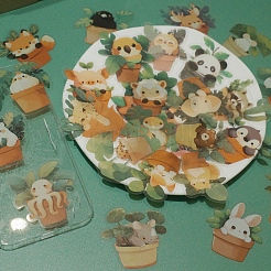 50 шт. самоклеящиеся водонепроницаемые наклейки из ПВХ PW-WG9C459-01