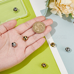 6 шт. 2 цвета 304 нержавеющая сталь европейские бусины OPDL-UN0001-07