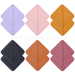 12 шт. закладки для книг из искусственной кожи двух цветов&nbsp;AJEW-CL0002-10