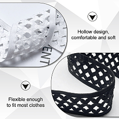 10 ярд полиэстеровой эластичной широкой тесьмы&nbsp;DIY-FG0006-44B