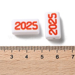 Непрозрачные акриловые бусины OACR-D301-03