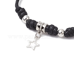 Braccialetti con ciondoli in lega e ottone per donne e uomini&nbsp;BJEW-JB11287-02