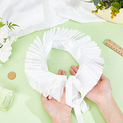 Хлопковый кружевной воротник с оборками&nbsp;AJEW-WH0007-64