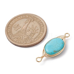 Подвески-коннекторы из медной проволоки из натуральных смешанных драгоценных камней&nbsp;PALLOY-JF02516