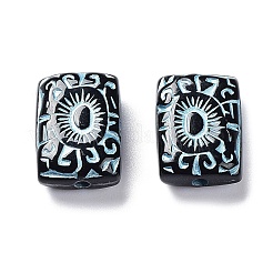 Perles acryliques opaques noires&nbsp;OACR-G016-33A