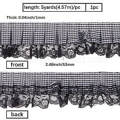 5 ярд полиэстеровой ленты с принтом в клетку OCOR-GF0005-08B
