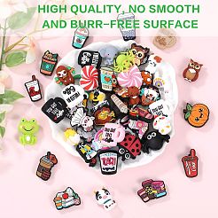 10 Stück umweltfreundliche Silikon-Fokalperlen in Lebensmittelqualität&nbsp;SIL-SZ0002-46G