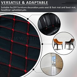 ПВХ кожа и хлопок и полиэстер ткань&nbsp;DIY-WH0671-191C