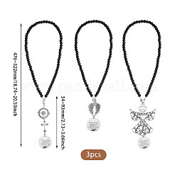 3шт. подвеска из стеклянных бусин HJEW-CA00074