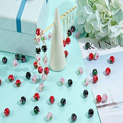 20 pièce de perles bosselées en verre soufflé faites à la main&nbsp;LAMP-SZ0001-52A