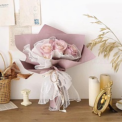 1 шт. плиссированная кружевная отделка из органзы&nbsp;OCOR-BC0006-99C