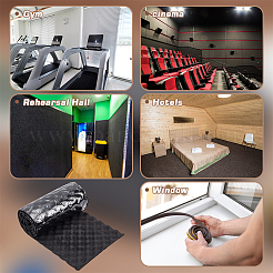 Резиновый звукопоглощающий термостойкий коврик&nbsp;DIY-WH0496-78