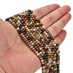 Бусы из натурального алашанского агата G-G277-B01-3x5mm