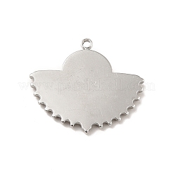 Подвеска-кабошон из не тускнеющей нержавеющей стали 304 STAS-I197-002P