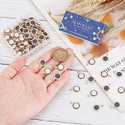 100шт 2 цвета сплава эмалевые подвески&nbsp;ENAM-SC0005-44