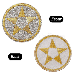 30 шт. Компьютеризированная вышивка ткань утюгом / пришить патчи PATC-CY0001-10