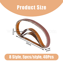 40 шт. 8 вида плоской наждачной бумаги&nbsp;TOOL-FH0001-61