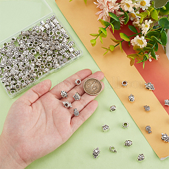 150 шт. 5 стиля тибетский стиль цинковый сплав европейские бусины с большим отверстием FIND-PH0023-70