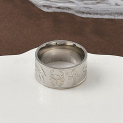 Кольца из нержавеющей стали 304 для женщин&nbsp;LS-RJEW-F195-04P