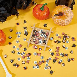 240 Stück 6 Stil Halloween handgemachte Polymer Clay Cabochons&nbsp;CLAY-AR0001-35