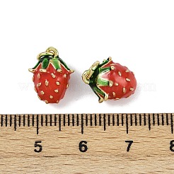 Pendentifs d'émail en laiton &nbsp;KK-H072-18G-10