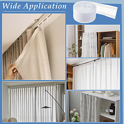 Нейлоновая лента для штор на крючке&nbsp;DIY-WH0569-64