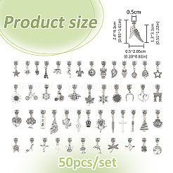 Set di pendenti in lega di zinco in stile tibetano&nbsp;FIND-WH0816-237AS