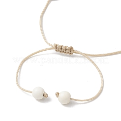 2 bracciale intrecciato con perline sintetiche turchesi a forma di tartaruga e stella marina per donna&nbsp;BJEW-JB12064-01