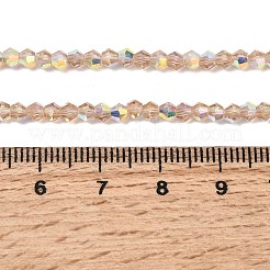 Ab цветные прозрачные стеклянные бусины пряди&nbsp;GLAA-G127-01H