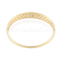 Овальный шарнирный браслет из циркония&nbsp;BJEW-G651-10G-04