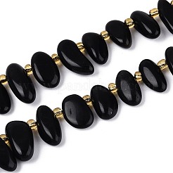 Природные обсидиана бисер нитей G-Z091-A40