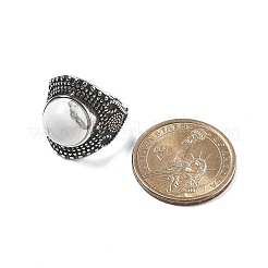 Регулируемые кольца из натурального говлита&nbsp;RJEW-I108-03AS-10