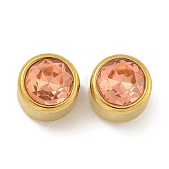 Ионное покрытие (ip) 304 нержавеющая сталь k9 стекло прозрачные стеклянные бусины STAS-U024-18G