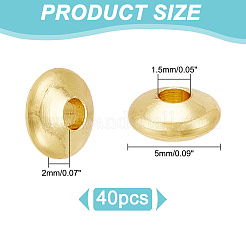 40 шт. Латунные дистанционные бусины&nbsp;KK-LP0001-10