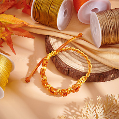 10 рулон 10-х цветного круглого полиэстерового атласного шнура с переплетением нитей OCOR-PH0002-54