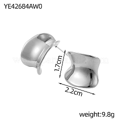 Серьги-гвоздики из нержавеющей стали 304&nbsp;STAS-OY003-63P