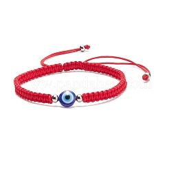Set di braccialetti di perline intrecciati con occhio diabolico in resina da 2 pz 2&nbsp;BJEW-JB08424