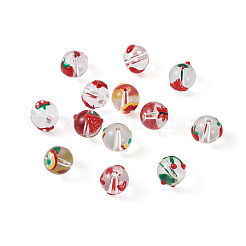 20 шт. 10 прозрачных стеклянных эмалевых бусины GLAA-KS0001-08