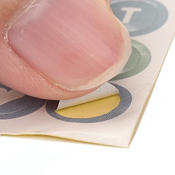 Скрапбукинг круглый с заглавными буквами самоклеющиеся наклейки DIY-I071-A03