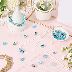 Сплав горный хрусталь/смоляные европейские бусины&nbsp;MPDL-SC0001-11B